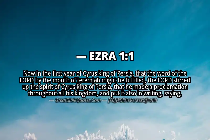 Bible verse: EZRA 1:1 Image