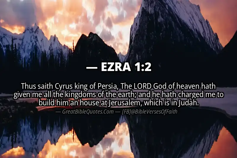 Bible verse: EZRA 1:2 Image
