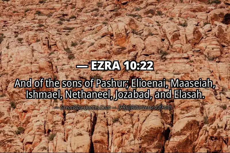 EZRA 10:22 Verse