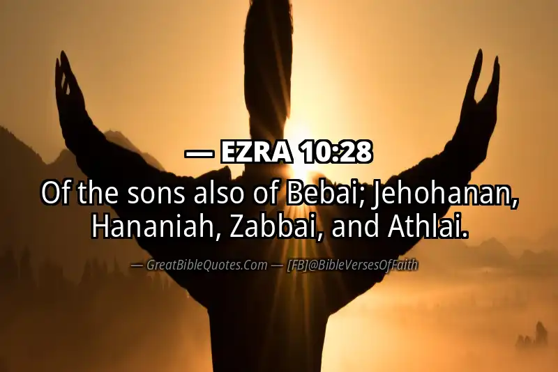 Bible verse: EZRA 10:28 Image