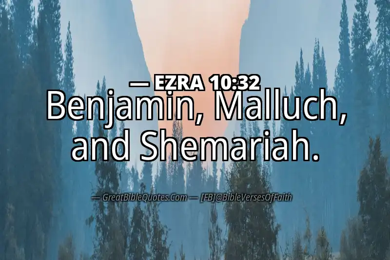 Bible verse: EZRA 10:32 Image