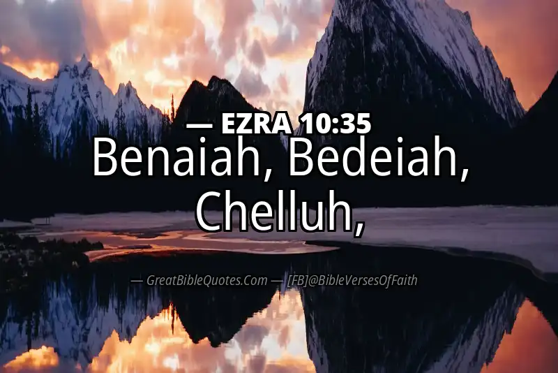 EZRA 10:35 Verse
