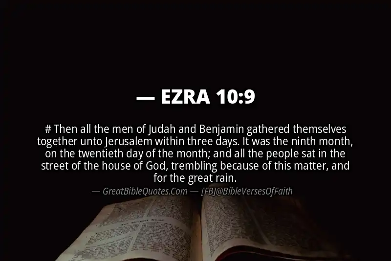 EZRA 10:9 Verse