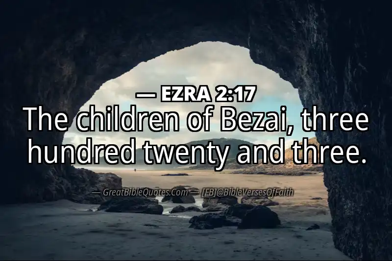 Bible verse: EZRA 2:17 Image