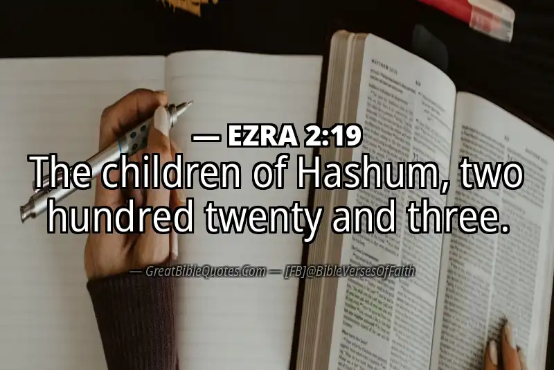 Bible verse: EZRA 2:19 Image