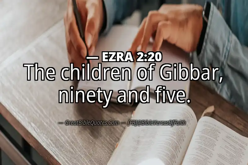 Bible verse: EZRA 2:20 Image