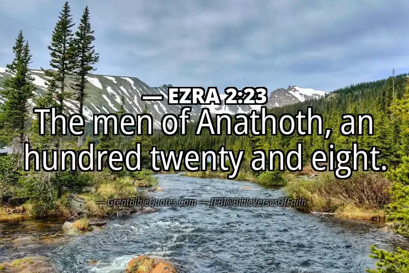 Bible verse: EZRA 2:23 Image