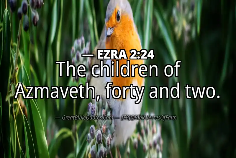Bible verse: EZRA 2:24 Image