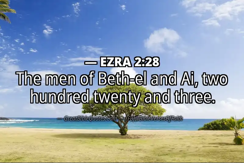 EZRA 2:28 Verse