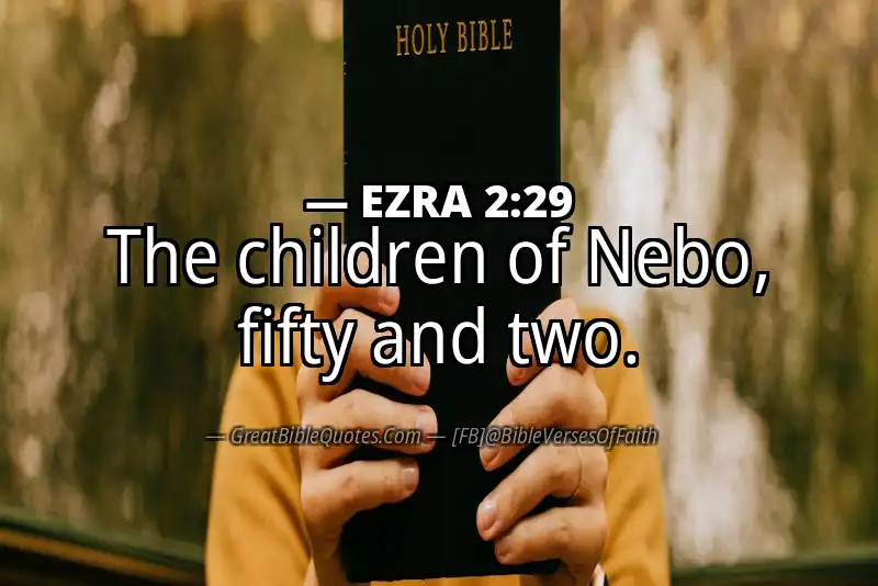 EZRA 2:29 Verse