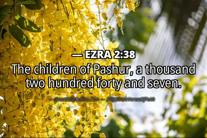 Bible verse: EZRA 2:38 Image
