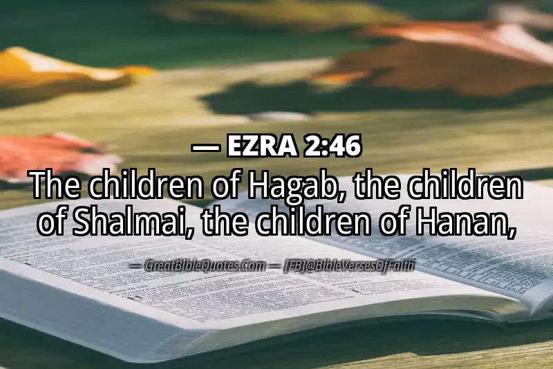 Bible verse: EZRA 2:46 Image
