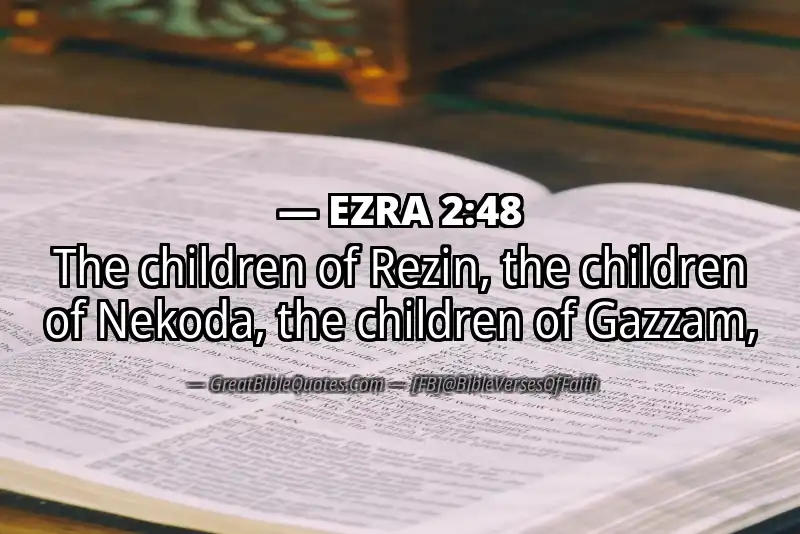 Bible verse: EZRA 2:48 Image