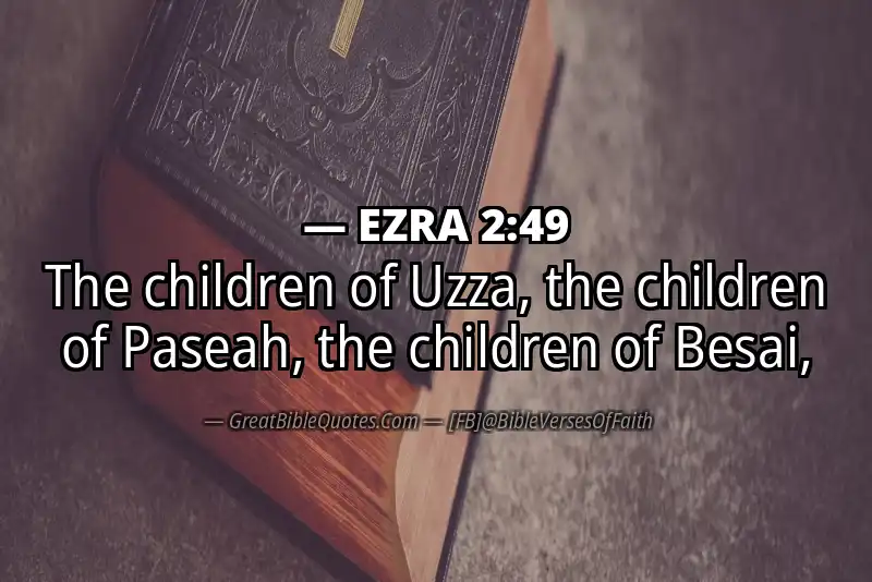 Bible verse: EZRA 2:49 Image