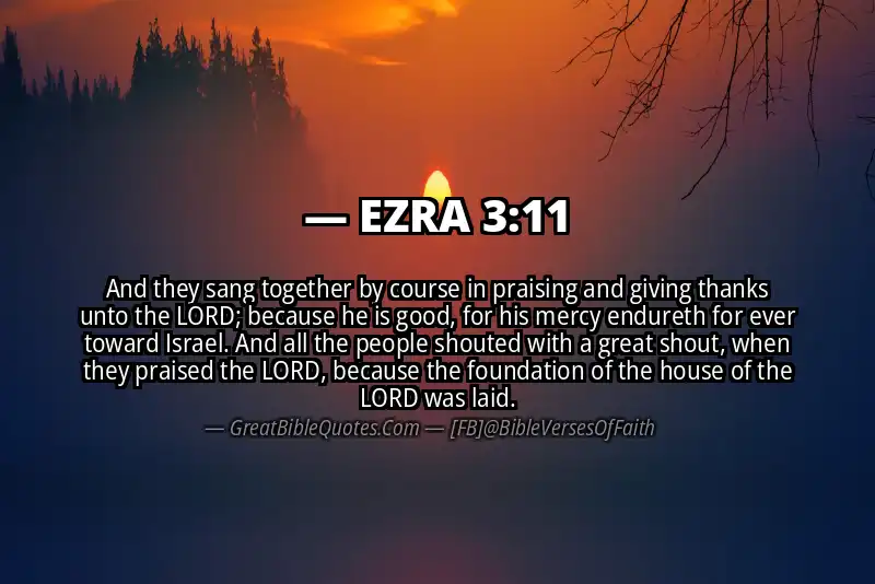 EZRA 3:11 Verse