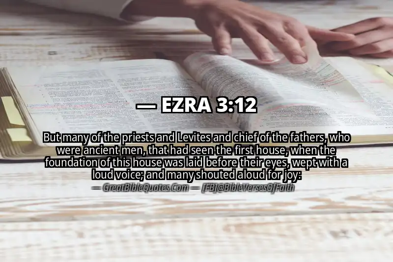 EZRA 3:12 Verse Image