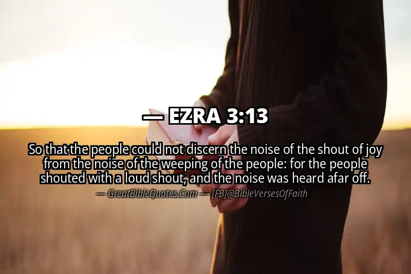 EZRA 3:13 Verse