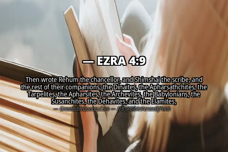 EZRA 4:9 Verse