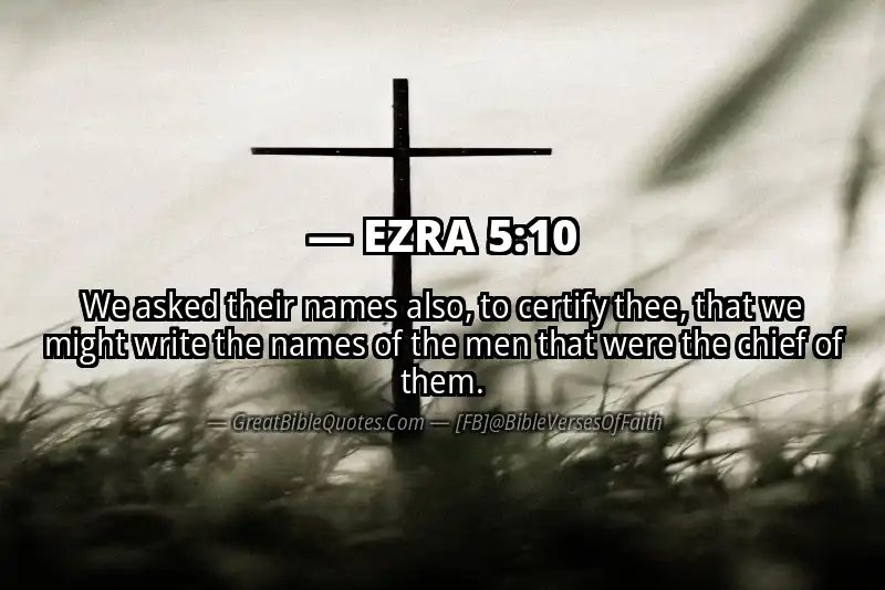 EZRA 5:10 Verse
