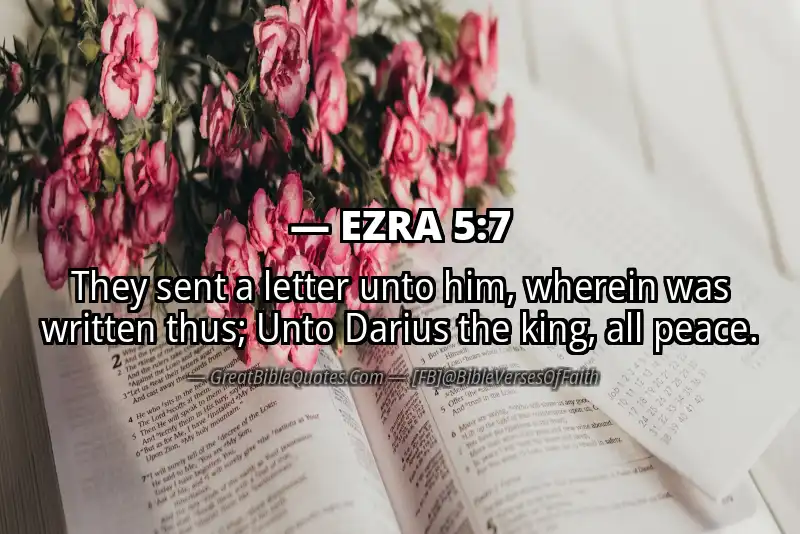 EZRA 5:7 Verse