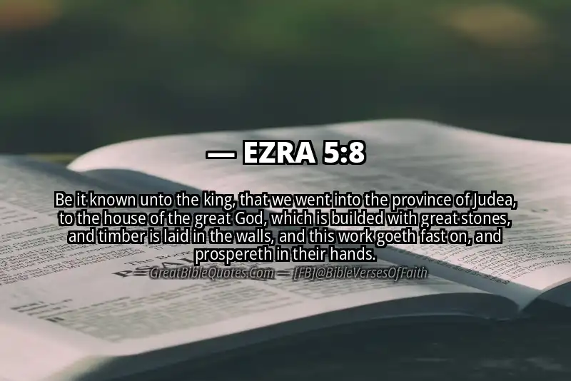EZRA 5:8 Verse