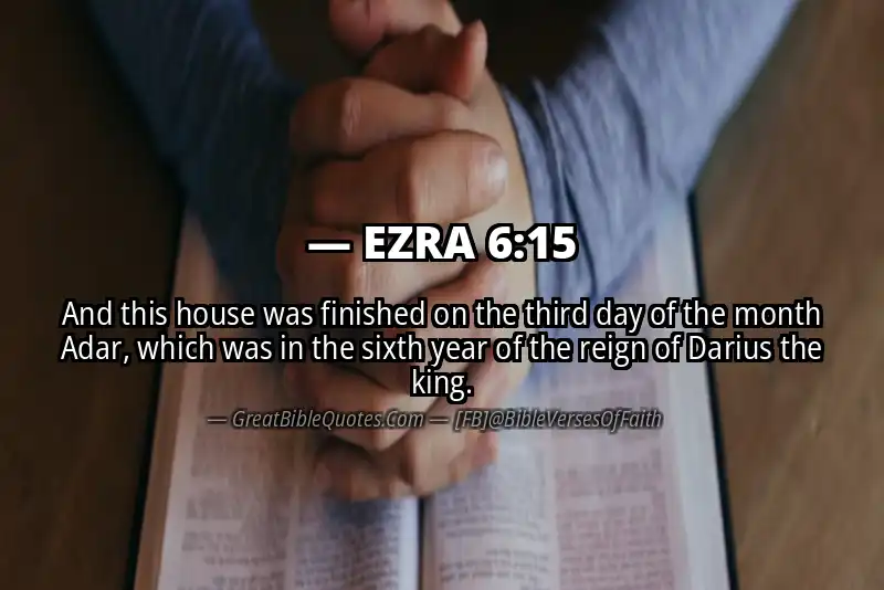 EZRA 6:15 Verse