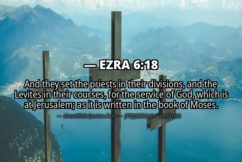 EZRA 6:18 Verse Image