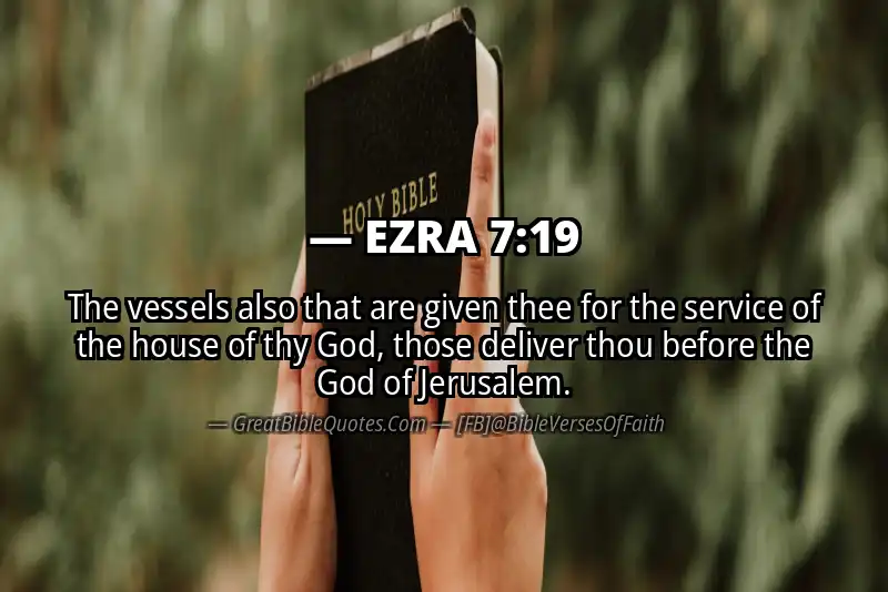EZRA 7:19 Verse