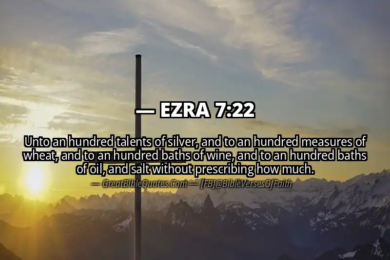 EZRA 7:22 Verse