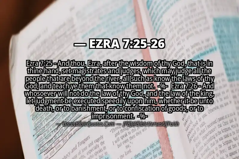 Image for EZRA 7:25-26 Bible verse