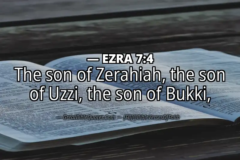 EZRA 7:4 Verse