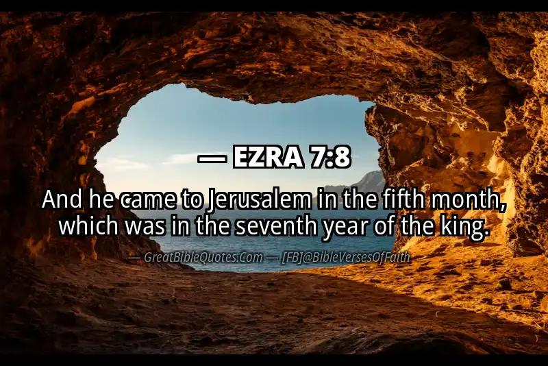 EZRA 7:8 Verse