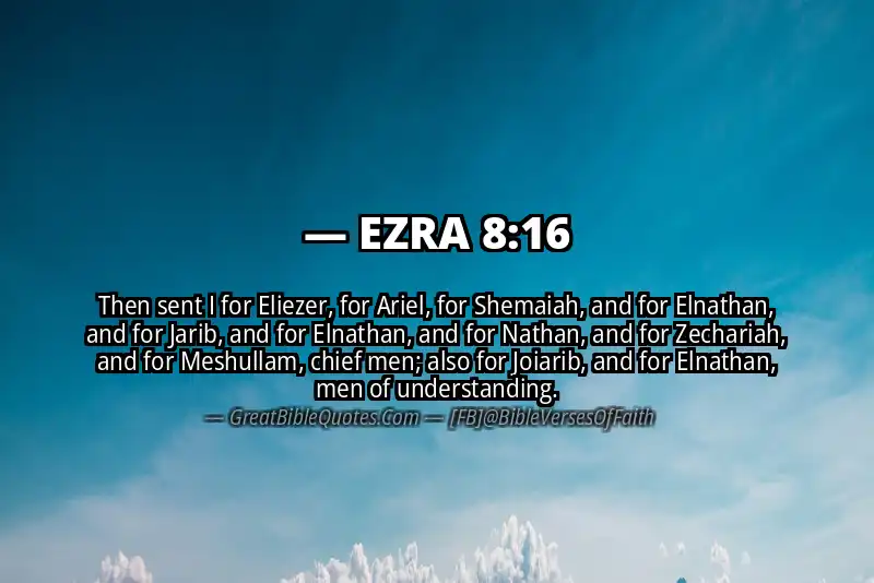 EZRA 8:16 Verse Image