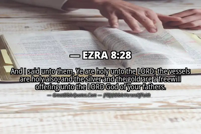 EZRA 8:28 Verse