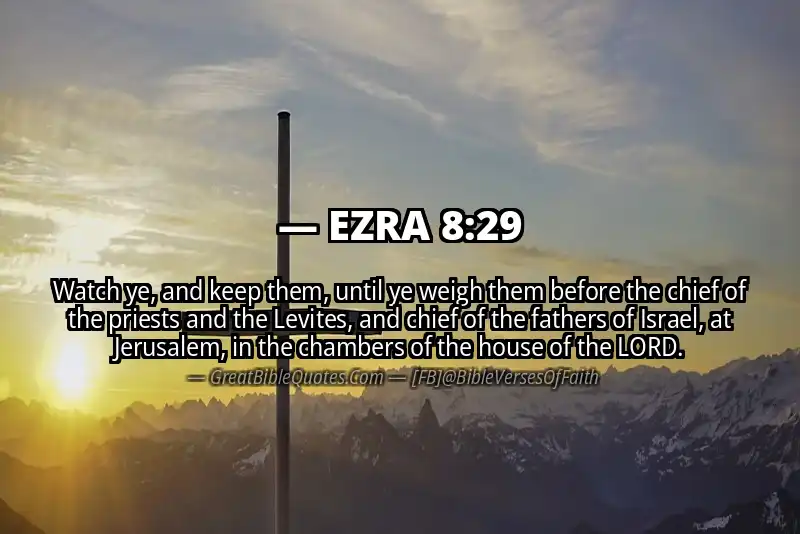 EZRA 8:29 Verse