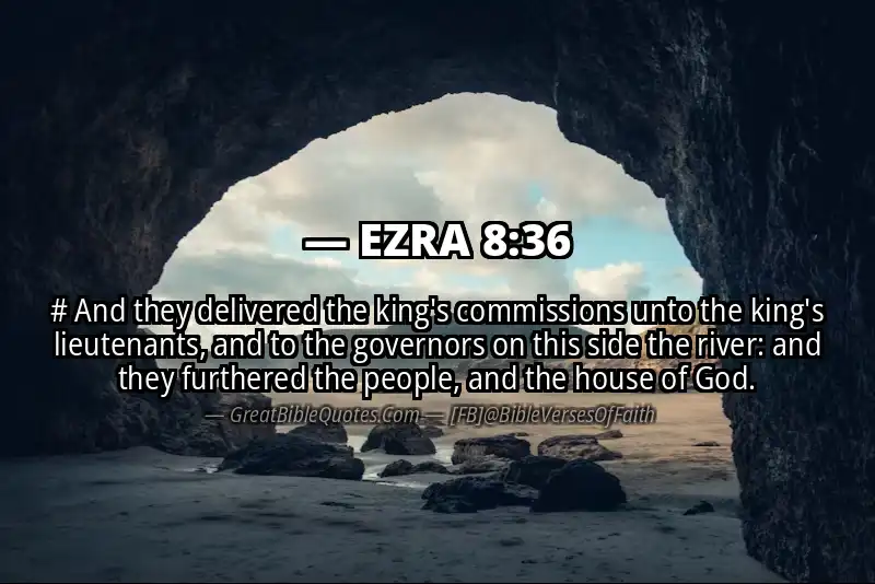 EZRA 8:36 Verse