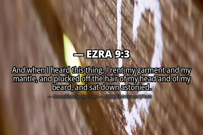 EZRA 9:3 Verse