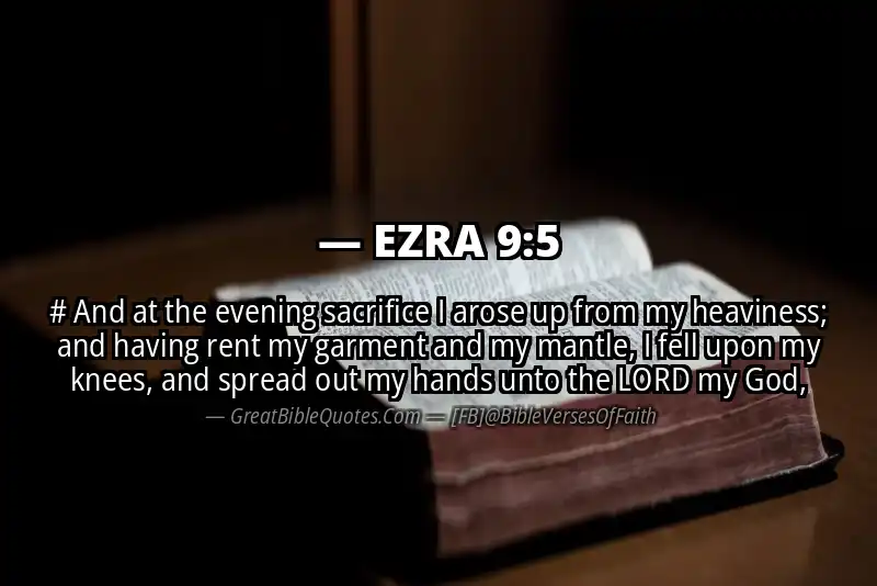 EZRA 9:5 Verse