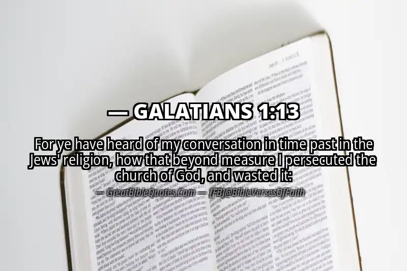 GALATIANS 1:13 Verse Image