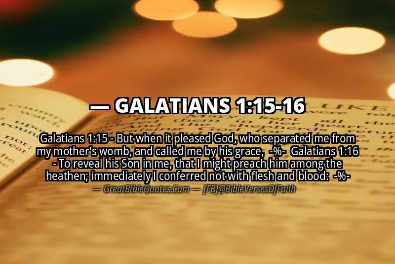 Image for GALATIANS 1:15-16 Bible verse