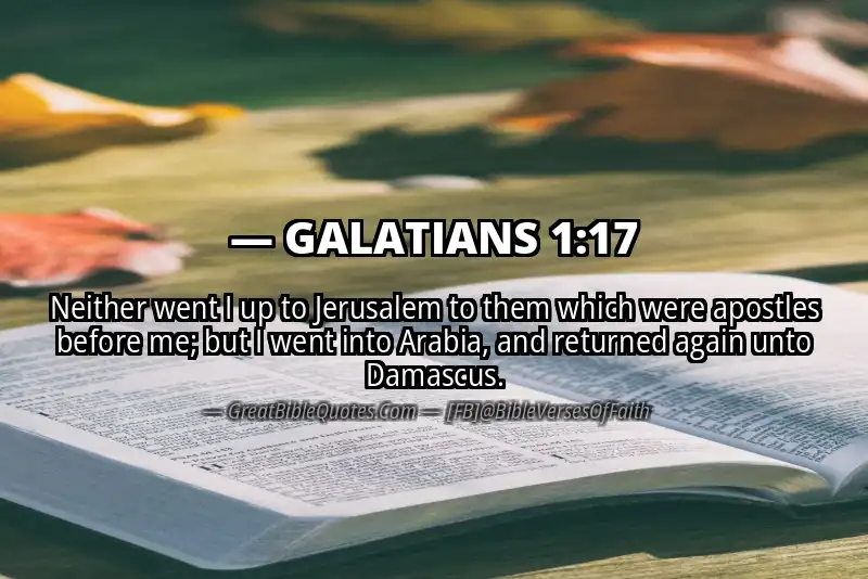 GALATIANS 1:17 Verse