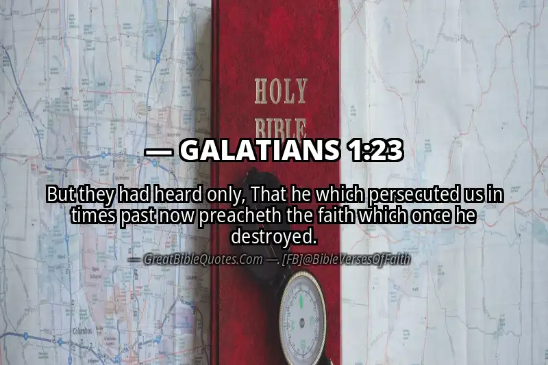 GALATIANS 1:23 Verse Image