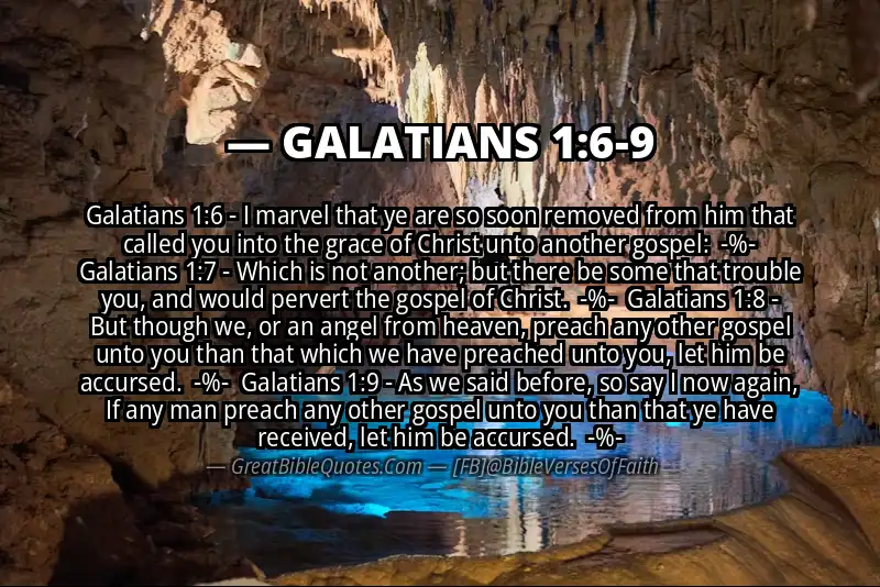 Image for GALATIANS 1:6-9 Bible verse