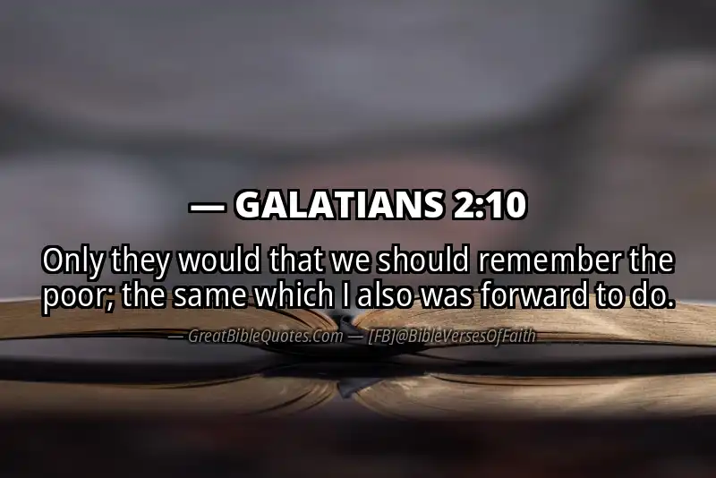 Bible verse: GALATIANS 2:10 Image