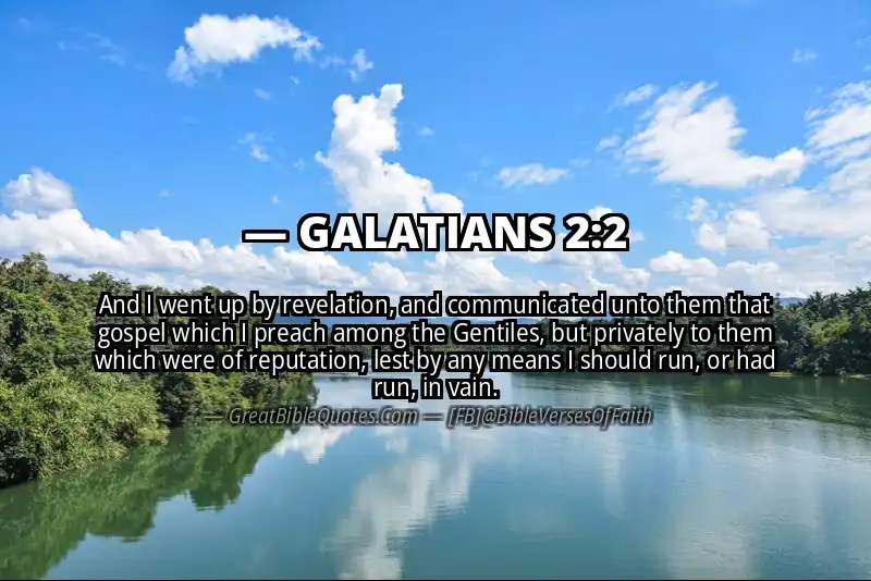 GALATIANS 2:2 Verse