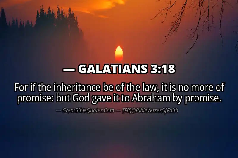 GALATIANS 3:18 Verse