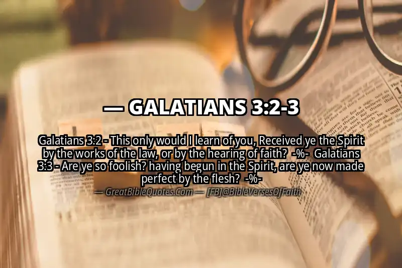 Image for GALATIANS 3:2-3 Bible verse
