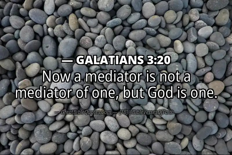 GALATIANS 3:20 Verse