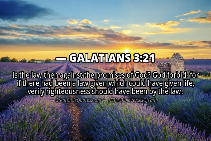 GALATIANS 3:21 Verse