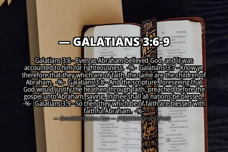 Image for GALATIANS 3:6-9 Bible verse